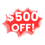 $500 off