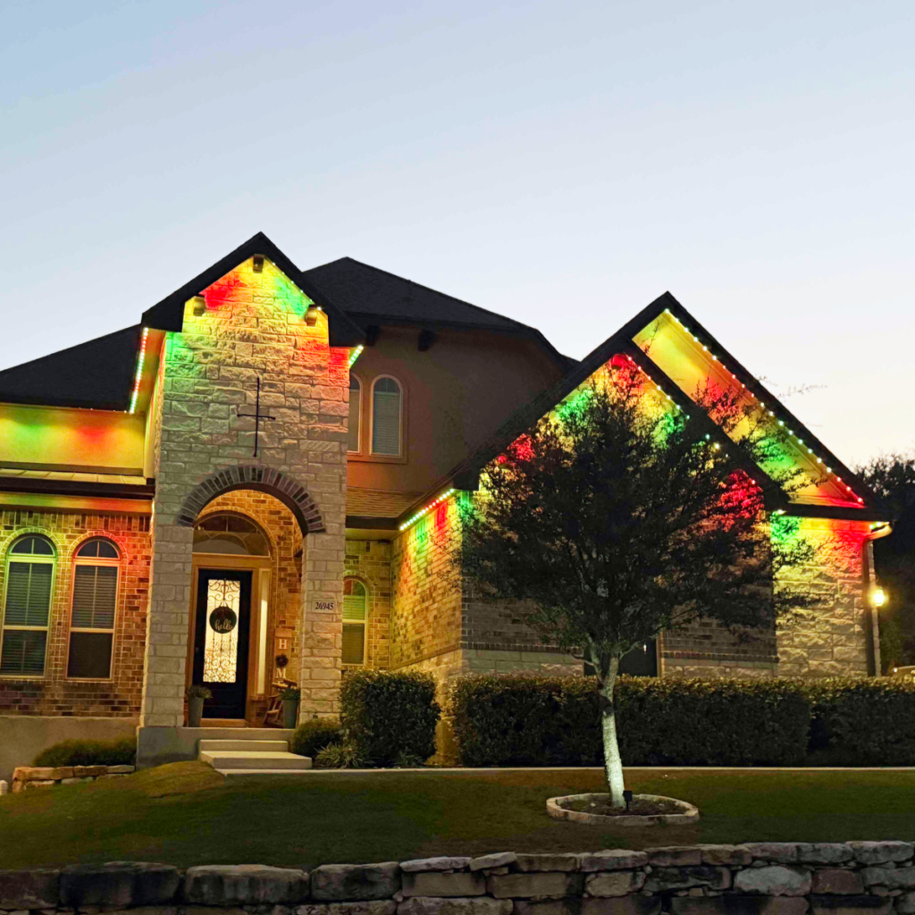 permanent LED lighting, tricolor