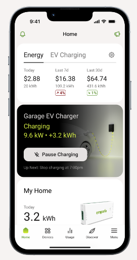 emporia app dashboard