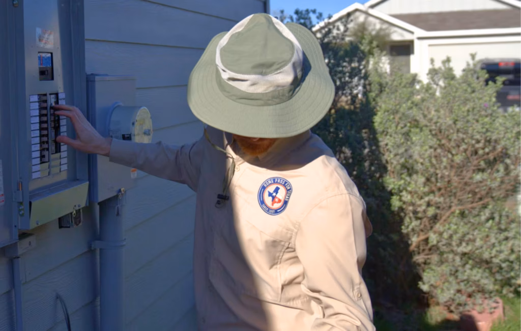 installer working on electrical panel